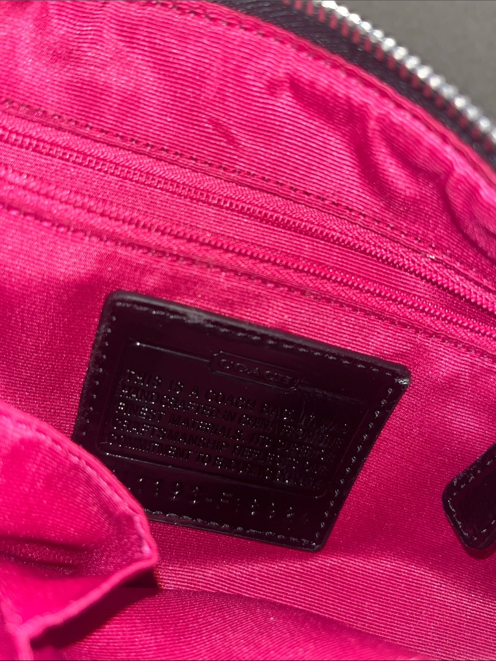 Coach Black and Gray Signature Shoulder Bag - Picture 8 of 10